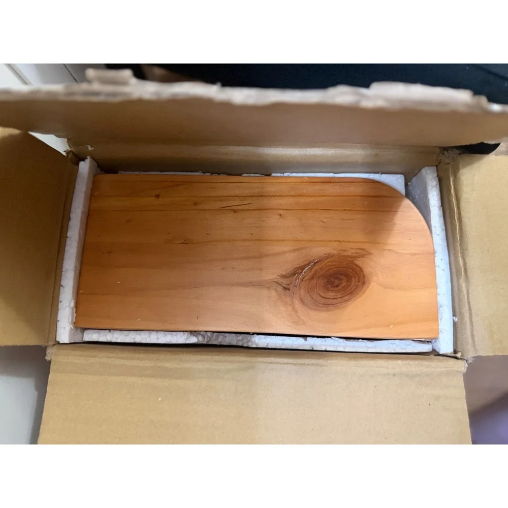 The Refined Feline Kit-In-Box Solid Wood Desk Side Cat Bed Cherry Finish